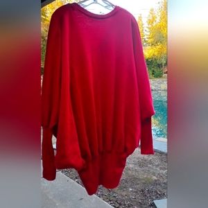 Norma Kanali's Vintage (80) red sweatshirt dress. Size L